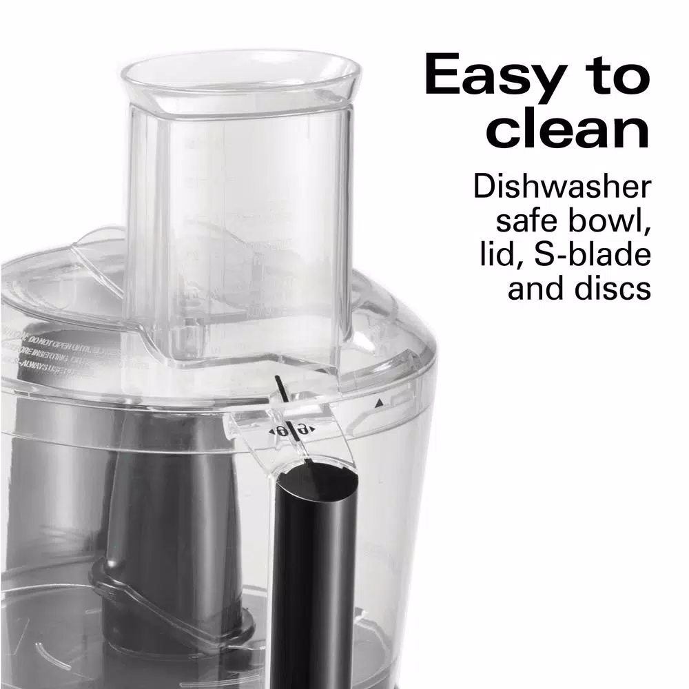 Hamilton Beach Chef Prep 10-Cup Food Processor, 525-Watt, 2-Speed with Pulse, Black