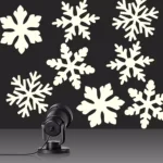 Alpine Corporation Christmas Rotating Snowflake LED Projector, Cool White Lights thumbnail 9