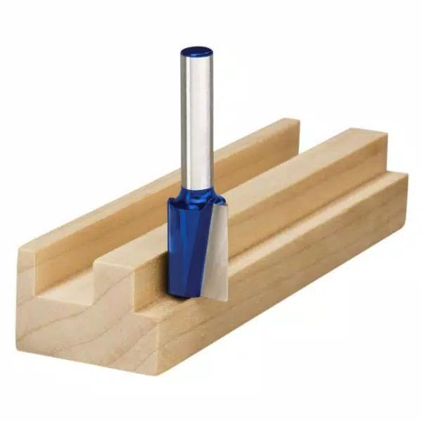 RYOBI 5-Piece Straight Router Bit Set with Carbide Edges, 1/4 in. Shank