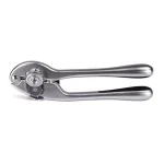 Home Basics Handheld Can Opener - High Carbon Stainless Steel & Zinc with Ergonomic TPR Grip thumbnail 3