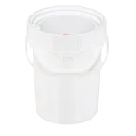 Vestil 5 Gal. White HDPE Plastic Screw Top Pail with Lid thumbnail 3