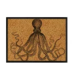 WallPops Black Ink Printed Octopus Cork Memo Board with Black Frame thumbnail 1