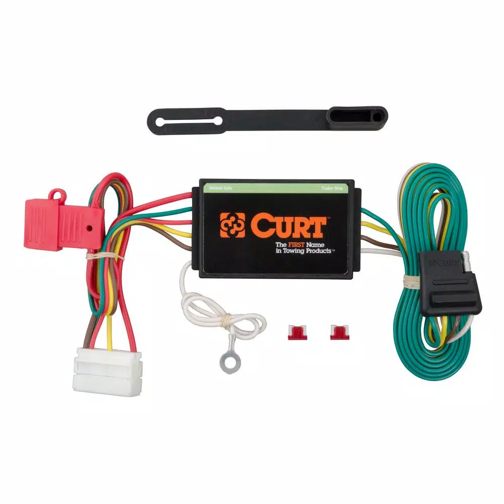 CURT Custom Vehicle-Trailer Wiring Harness, 4-Way Flat, for Acura MDX (OEM Tow Package Required)