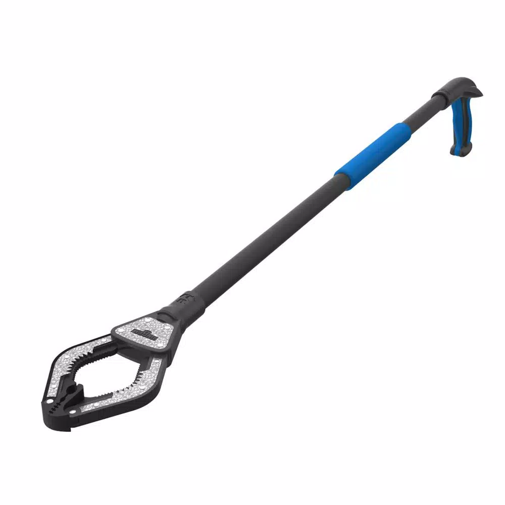 Unger 42.5 in. Steel-Rubber Rugged Trash Reacher Grabber for Heavy Duty Outdoor Use
