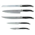 Unbranded French Laguiole 5-Piece Kitchen Knife Set with Magnetic Wood Display thumbnail 3