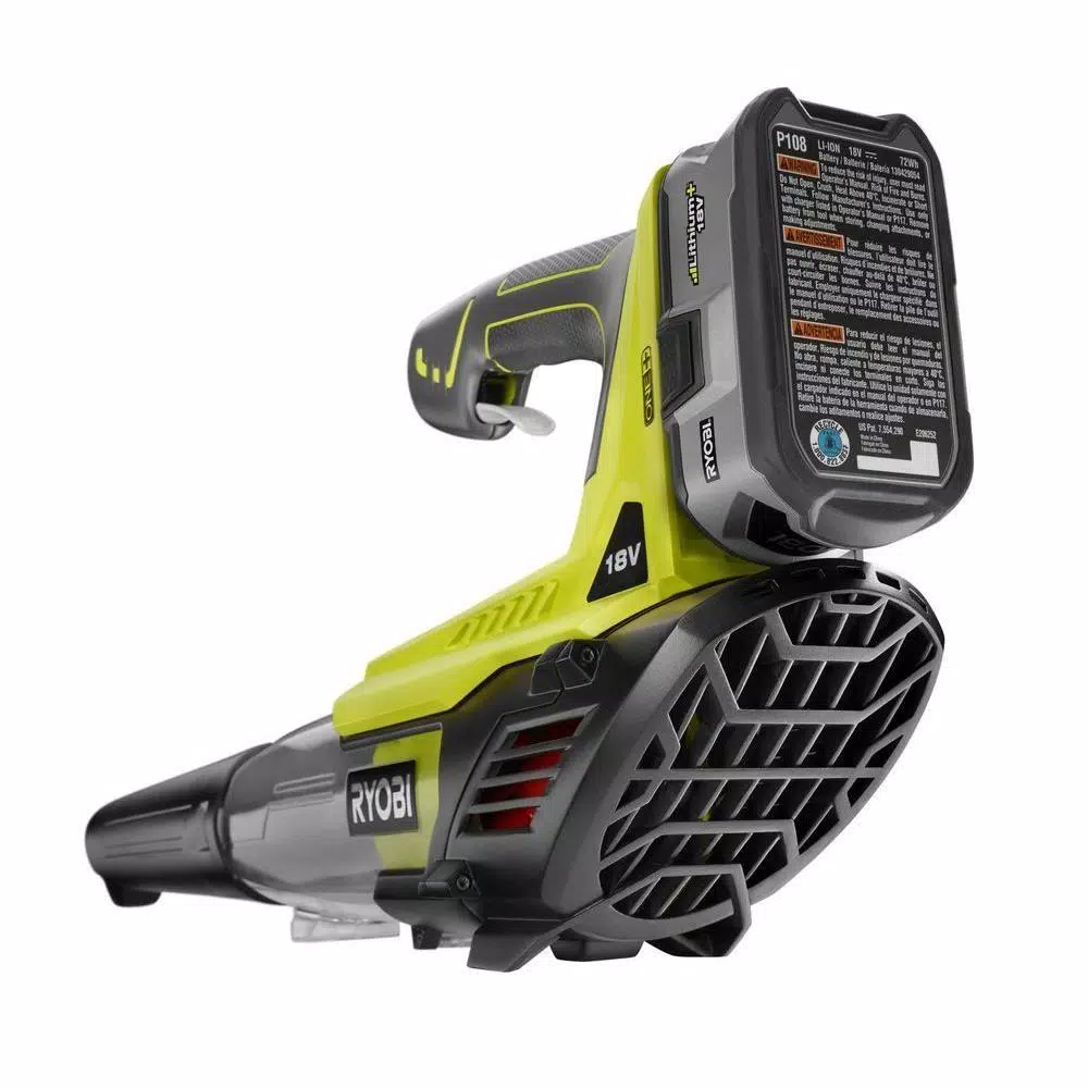 RYOBI ONE+ 18V Cordless Leaf Blower Kit with 4.0 Ah Battery and Charger, 100 MPH, 280 CFM, Refurbished