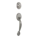 Kwikset Dakota Single Cylinder Entry Handleset, Satin Nickel, SmartKey Security thumbnail 1