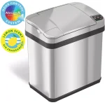 iTouchless 2.5 Gal. Stainless Steel Touchless Automatic Sensor Trash Can with Odor Filter and Fragrance thumbnail 1