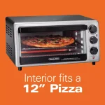 Proctor Silex 1500-Watt 6-Slice Silver Toaster Oven with Toast, Bake, and Broil Settings thumbnail 3