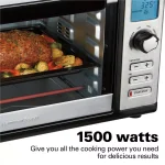 Hamilton Beach 1500W Digital Countertop Oven with Convection and Rotisserie, Stainless Steel thumbnail 7
