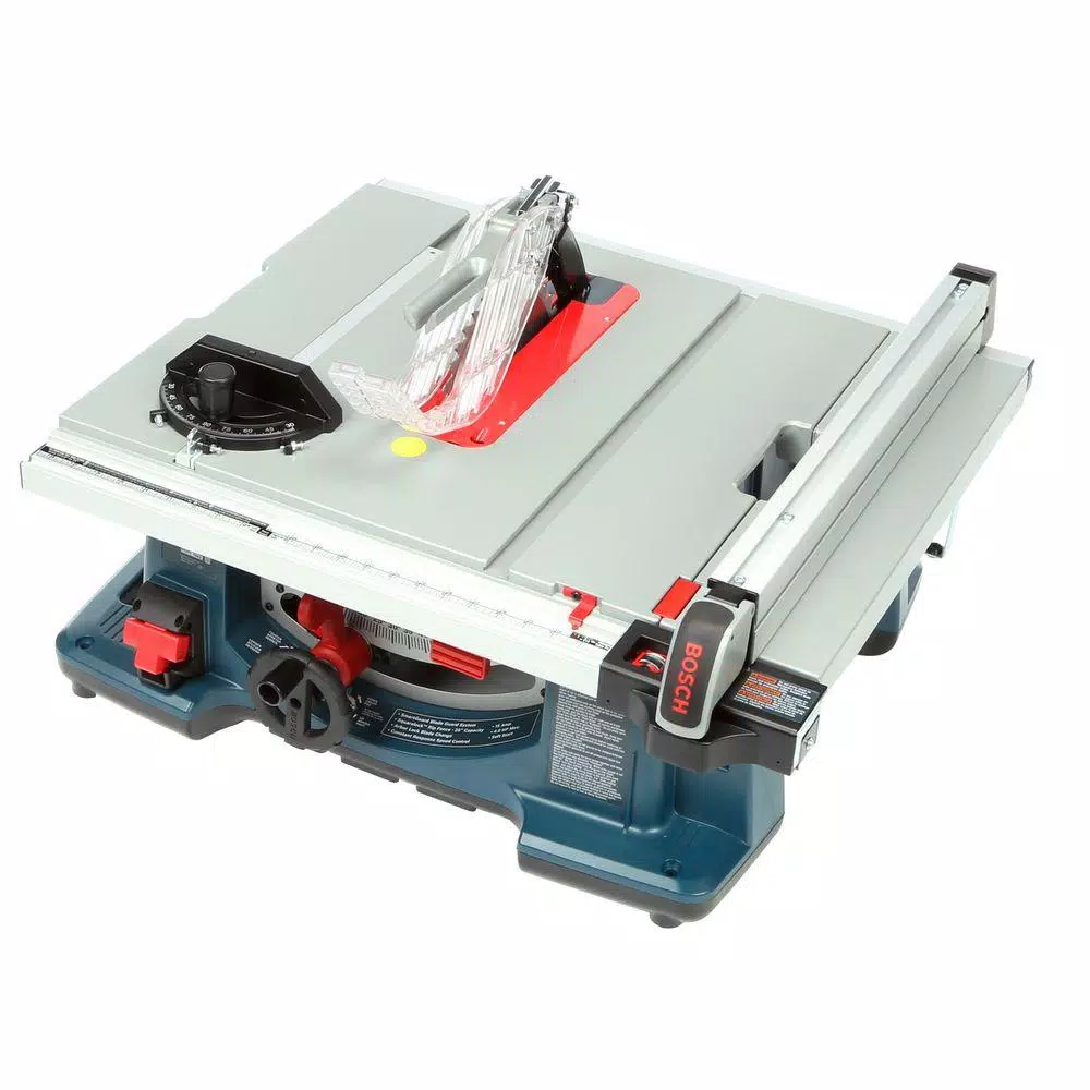 Bosch 10 in. Corded Table Saw Kit with 40-Tooth Carbide Blade and Smart Guard System