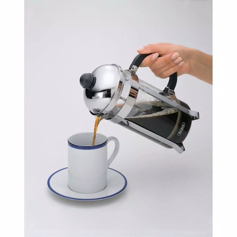 BonJour Monet 12-Cup French Press with Patented Stainless Steel Filtering Lid