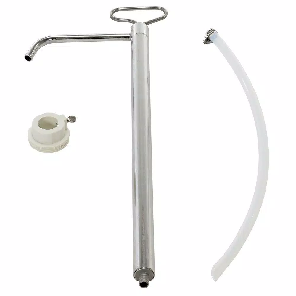 Vestil Stainless Steel 316 Piston Pail Pump for 5 Gallon Pails, 1 in. Bung Size