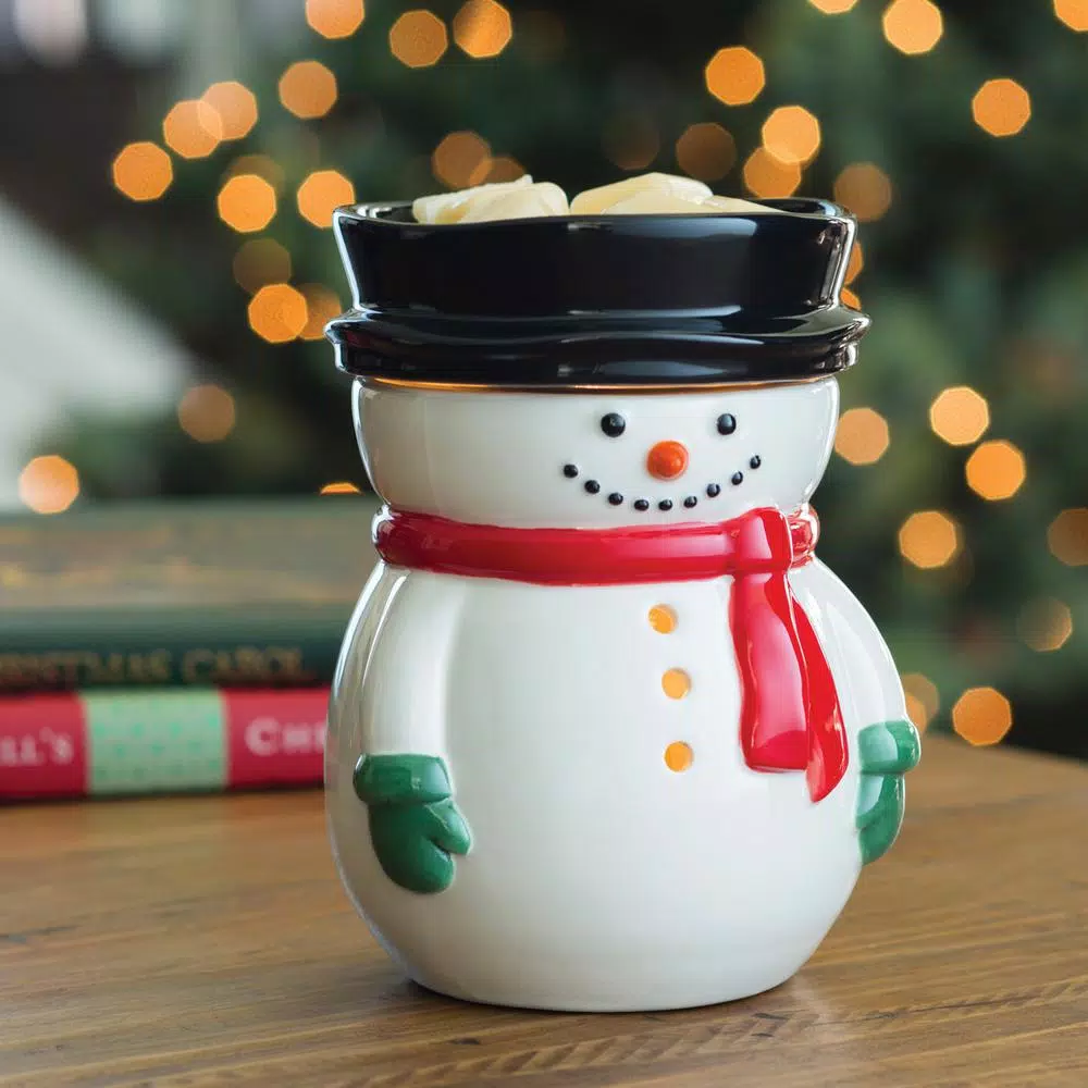 Candle Warmers Etc. 8.8 in. Frosty Illumination Fragrance Warmer