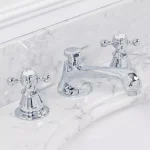 Water Creation Century Classic 8 in. Widespread Bathroom Faucet, Triple Plated Chrome with Pop-Up Drain thumbnail 2