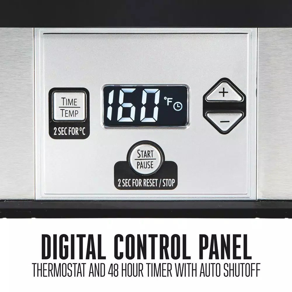 Weston 6-Tray Digital Food Dehydrator Plus with Adjustable Thermostat and Timer