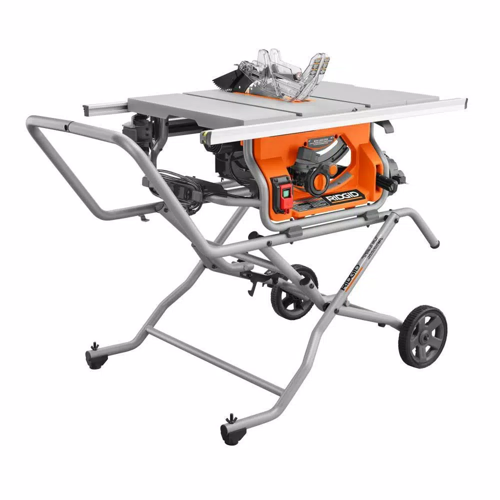 RIDGID 10 in. Pro Jobsite Table Saw with Stand & 18V Cordless Drill/Driver Kit