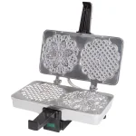 CucinaPro 2-Waffle Stainless Steel Pizzelle Maker, 5-inch Traditional Italian Waffle Iron thumbnail 1