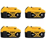 DEWALT 20V MAX XR 4.0 Ah Lithium-Ion Battery Pack, 4-Pack thumbnail 1