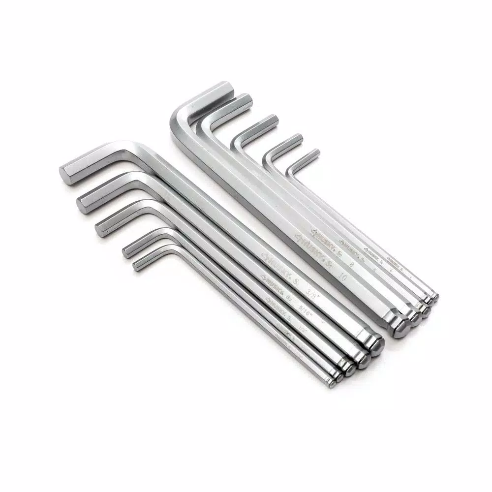 Husky 10-Piece Compression Ring Hex Key Set, Metric and SAE