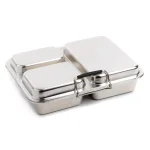 Manna Baransu Stainless Steel Large Lunch Container, 59 oz Divided Food Storage Box thumbnail 1