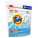 Tide PODS Free and Gentle Unscented Laundry Detergent Pods, 20-Count (6-Pack) thumbnail 2