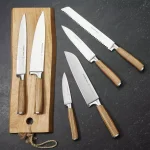 SCHMIDT BROS. 7-Piece Zebra Wood and German Stainless Steel Knife Set with Magnetic Midtown Block thumbnail 3