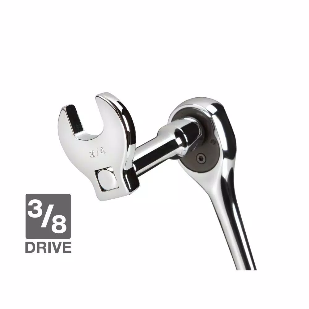 TEKTON 10-Piece 3/8 in. Drive Crowfoot Wrench Set, SAE (3/8 in. to 1 in.)