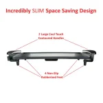 Brentwood Appliances 27 sq. in. Nonstick Electric Griddle with Drip Pan and Temperature Control, Black thumbnail 4