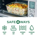 Lock & Lock Purely Better 32oz Divided Borosilicate Glass Food Storage Container, Rectangular thumbnail 5
