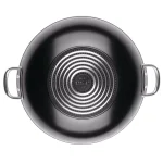 Circulon Ultimum Forged Aluminum Nonstick Wok with Lid, 13.75 in., Black thumbnail 3