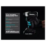 Makita 18V LXT Sub-Compact Brushless Cordless Impact Driver (Tool Only) thumbnail 2
