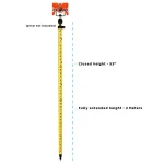 AdirPro 6 ft. Aluminum 3-Position Snap-Lock Rover Telescoping Rod, Yellow thumbnail 5