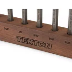 TEKTON 7-Piece Pin Punch Set, 1/16 in. to 1/4 in. with Walnut Bench Block thumbnail 6