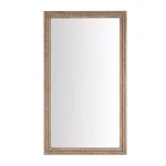 Home Decorators Collection Large Rectangle Brown Antiqued Wood Accent Mirror thumbnail 1