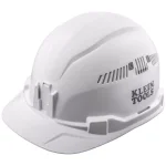 Klein Tools Vented Cap Style Hard Hat, White, Class C, Type 1 thumbnail 1