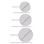 Classic Cuisine Stainless Steel Mesh Splatter Screen Guards, 3-Pack thumbnail 2