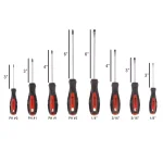 Stalwart 8-Piece Magnetic Tip Screwdriver Set, Phillips and Slotted Chrome Vanadium Steel thumbnail 2