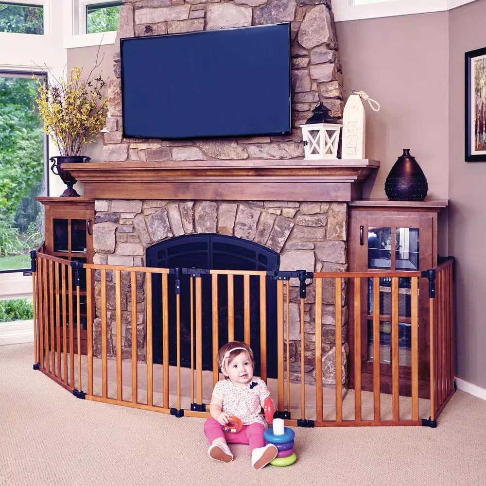Unbranded North States 3-in-1 Wood Super Yard Playpen and Gate