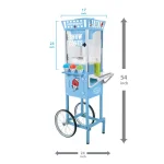 Nostalgia SCC200 Vintage Collection Snow Cone Machine Cart, 53 in., Blue thumbnail 7
