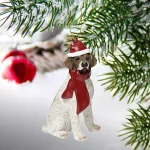 Design Toscano Pointer Dog Holiday Ornament Sculpture, Hand-Painted Resin thumbnail 2