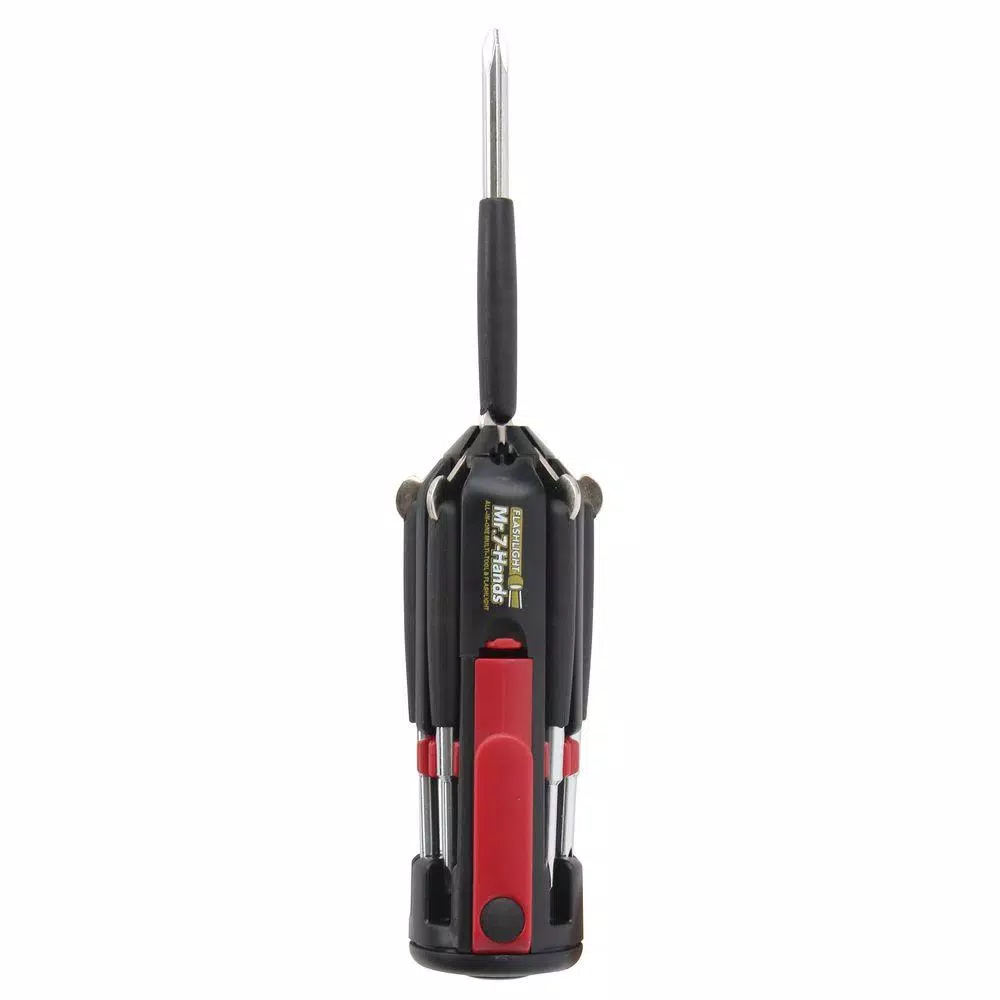 Apollo Mr. 7-Hands 7-in-1 Folding Screwdriver with Integrated LED Flashlight