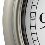 La Crosse Technology 18-Inch Atomic Analog Wall Clock with Thermometer & Hygrometer, Pewter thumbnail 6