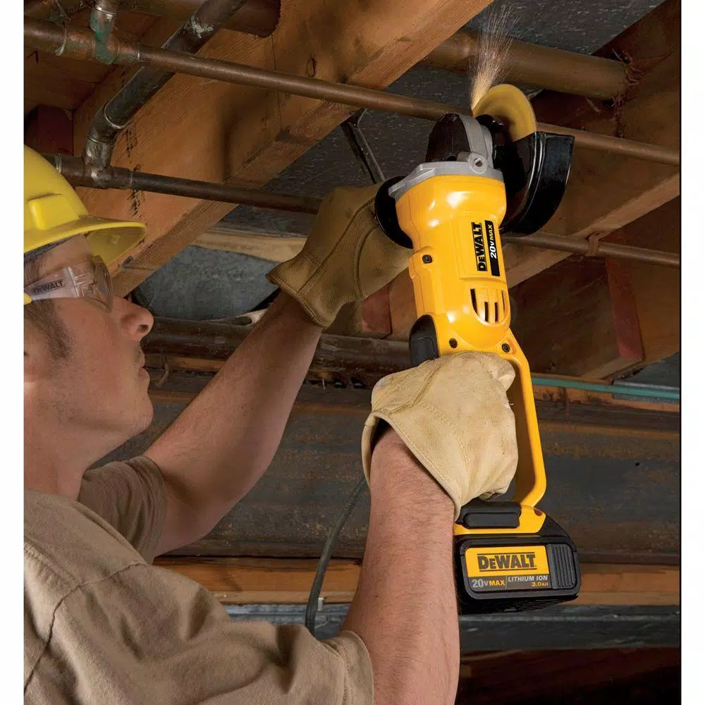 DEWALT 20V MAX Cordless 4.5-in. to 5-in. Angle Grinder Kit with (2) 5.0 Ah Batteries and Charger