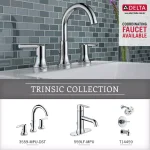 Delta Trinsic 24 in. Double Towel Bar, Chrome thumbnail 4