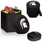 Picnic Time Michigan State Spartans 12 Qt. Bongo Collapsible Soft-Side Cooler - Black thumbnail 2