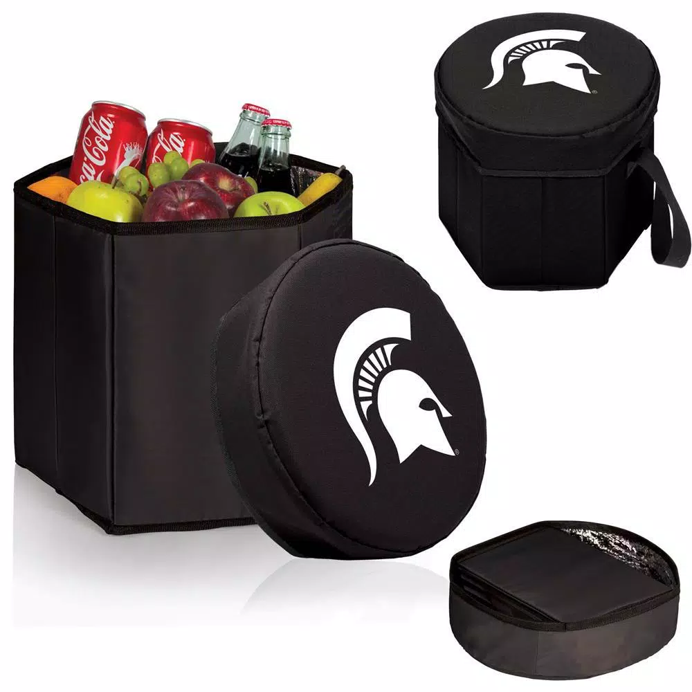 Picnic Time Michigan State Spartans 12 Qt. Bongo Collapsible Soft-Side Cooler - Black