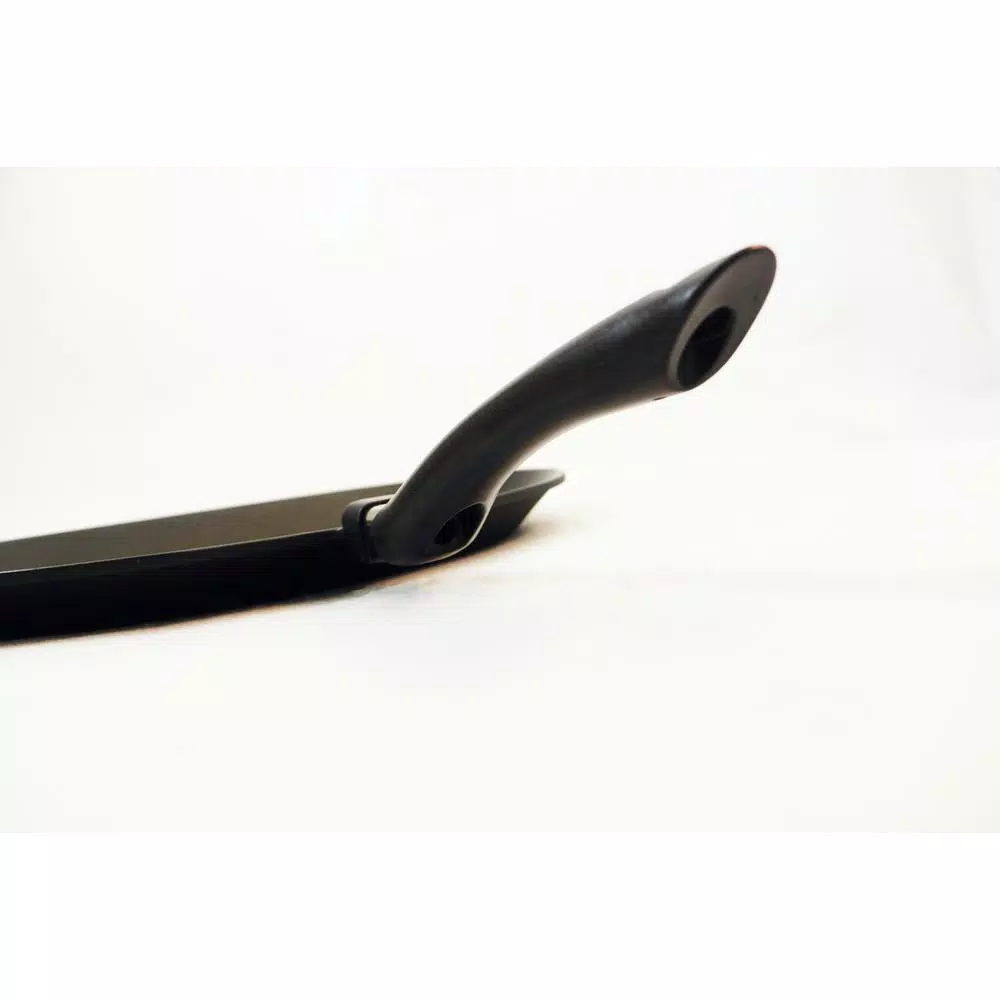 ExcelSteel 11 in. Cast Aluminum Nonstick Oval Frying Pan, Black