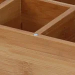 Oceanstar 8-Compartment Bamboo Tea Box with Hinged Acrylic Lid thumbnail 3
