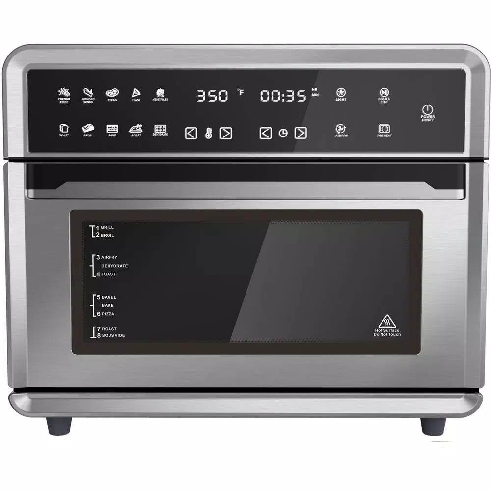 Caso Design 26 Qt. Stainless Steel Air Fryer Toaster Oven with 9-in-1 Functions